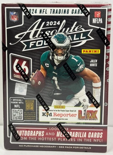 🔥 2024 Panini Absolute Football NFL Red Blaster w/66 Cards/Inserts/KABOOMS/Auto