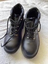 ARCO  ESSENTIALS BLACK STEEL TOE CAP SAFETY WORK BOOTS Uk SIZE 6 /EU 39  