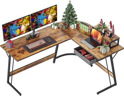 59 X 47 Inch L-Shaped Desk Computer Corner Desk, Home Office Writing Study Work