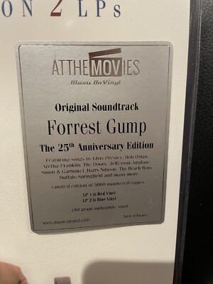フォレストガンプLP (25th Anniversary Edition) LIMITED EDITION FORREST GUMP THE SOUNDTRACK 25TH ANNIV DOUBLE RED