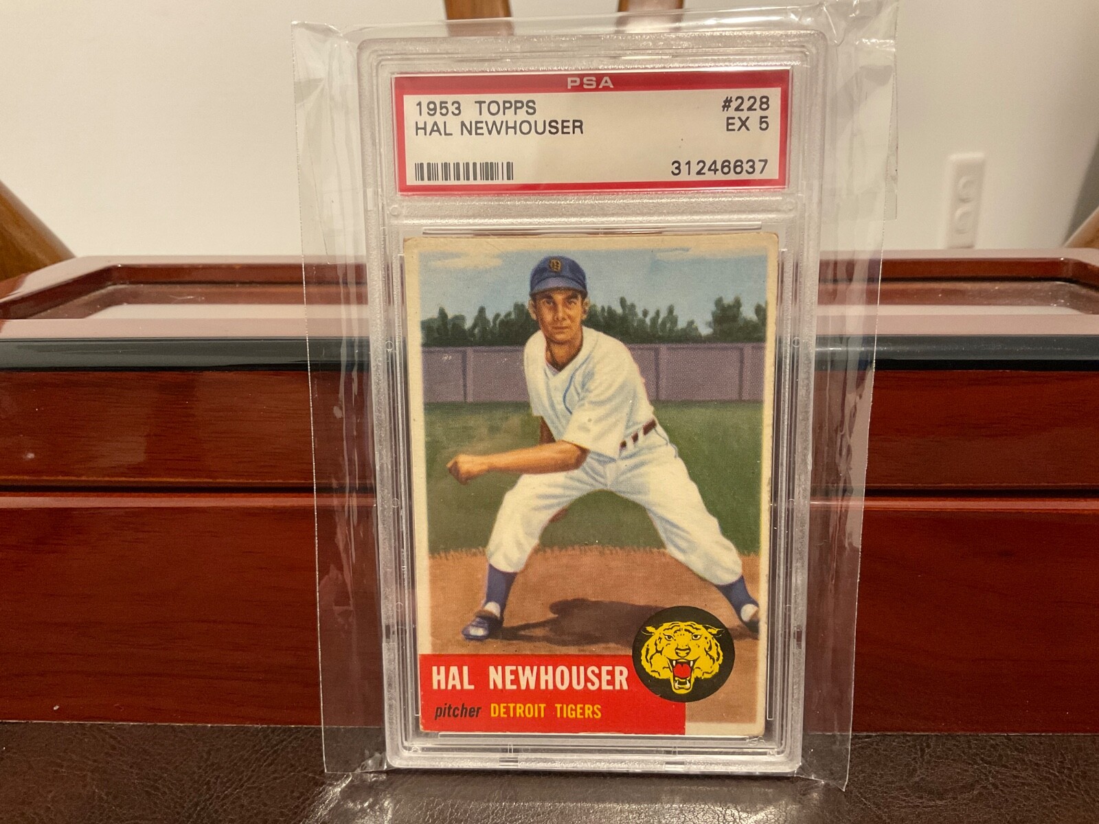 1953 Topps  # 228 Hal Newhouser PSA 5 HoF