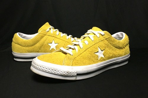 converse one star ox yellow suede
