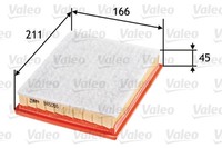 Valeo Luftfilter 585055 Filtereinsatz FüR Combo Tigra Corsa S93 Opel Caravan 12V