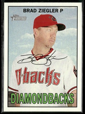 2016 Topps Heritage #213 Brad Ziegler 2E