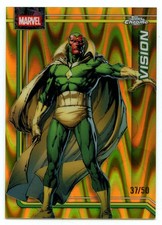 2026 Topps Chrome Marvel Vision /50 Gold Raywave Refractor #190