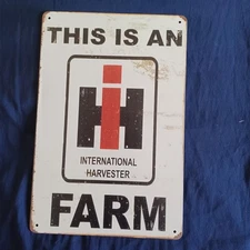 8"X 12" Metal Sign Man Cave Wall Art Oil Garage Bar Gas Station This Is IH Farm