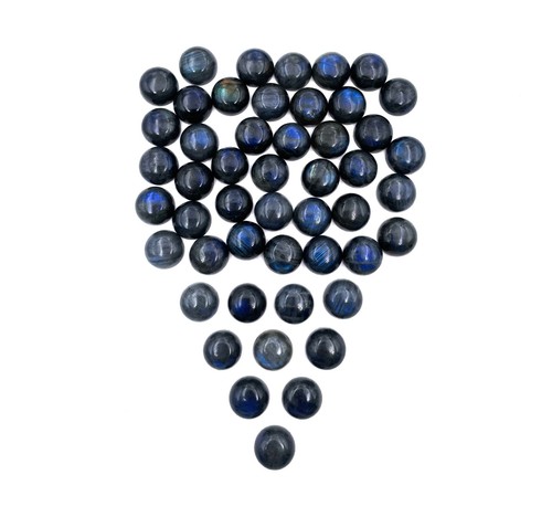 Gems_Hub 1 Pcs. Natuurlijke Labradoriet Ronde 30x30x6mm