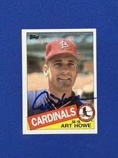 1985 Topps #204 Art Howe Cardinals Signed Autograph auto