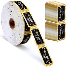 1000 Pcs 2026 Tickets Roll Single Raffle Tickets Roll Black Golden Good Luck ...