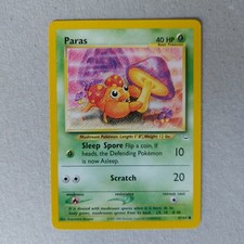 Paras 47/64 Common Neo Revelation Set Collectable TCG Nintendo Pokemon Card