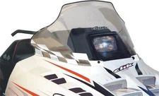 Powermadd Cobra Windshield Mid 14" Smoke/White Checkers #11133 Polaris
