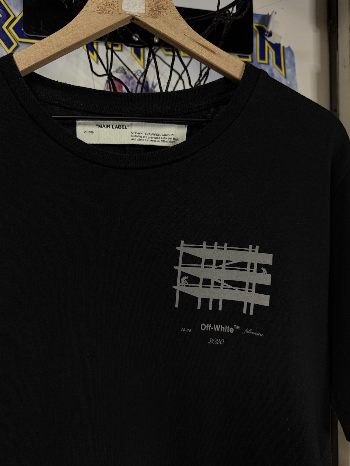 Off-White Industrial Arrows T-Shirt Virgil Abloh Black Tee Large image 4