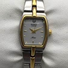 Armitron Diamond Now Womens Watch 17mm Two Tone Bracelet 7551 New Battery 5.75"
