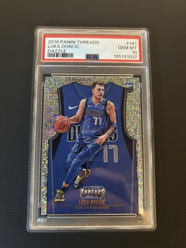 Luka Doncic [Dazzle] #141 2018 Panini Threads card