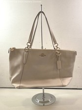 Coach Ava Light Pink Leather Tote Shoulder Bag