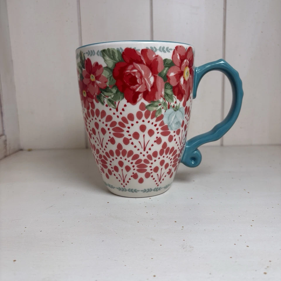 Caneca The Pioneer Feminina Vintage Floral 26 Oz Talheres Latte Cup - Imagem 3 de 4