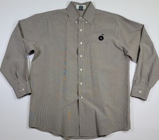 BP Gasoline Oil Mens Large Dress Work Shirt Long Sleeve Button Up ●See Note