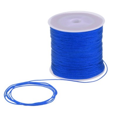 1mm Nylon String Cord 109 für Jewelry Making Braided Necklaces Sapphire Blue