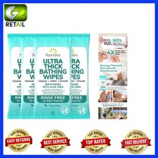 Convenient Aloe-Infused Body Wipes   40 Ultra Thick, Hypoallergenic, Waterless