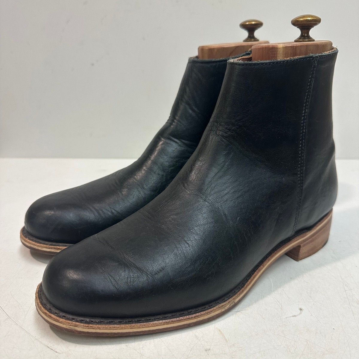 EXCELLENT Rancourt & Co. x Helm Pablo Boot Zipper Moto Made 