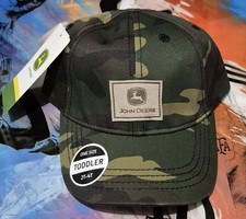 John Deere Toddler Kids 2T-4T Green Brown Camo Hat Cap Officially Licensed New