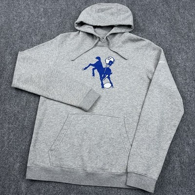 Nike Indianapolis Colts Rewind Club Fleece Pullover Hoodie Mens M Throwback NFL