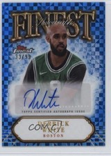 2024 Topps Finest Blue Geometric Refractor 33/99 Derrick White #FA-DW Auto 7ba