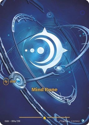 Mind Rune - Alt Art - Riftbound: Orgins - ORG S 089a/298