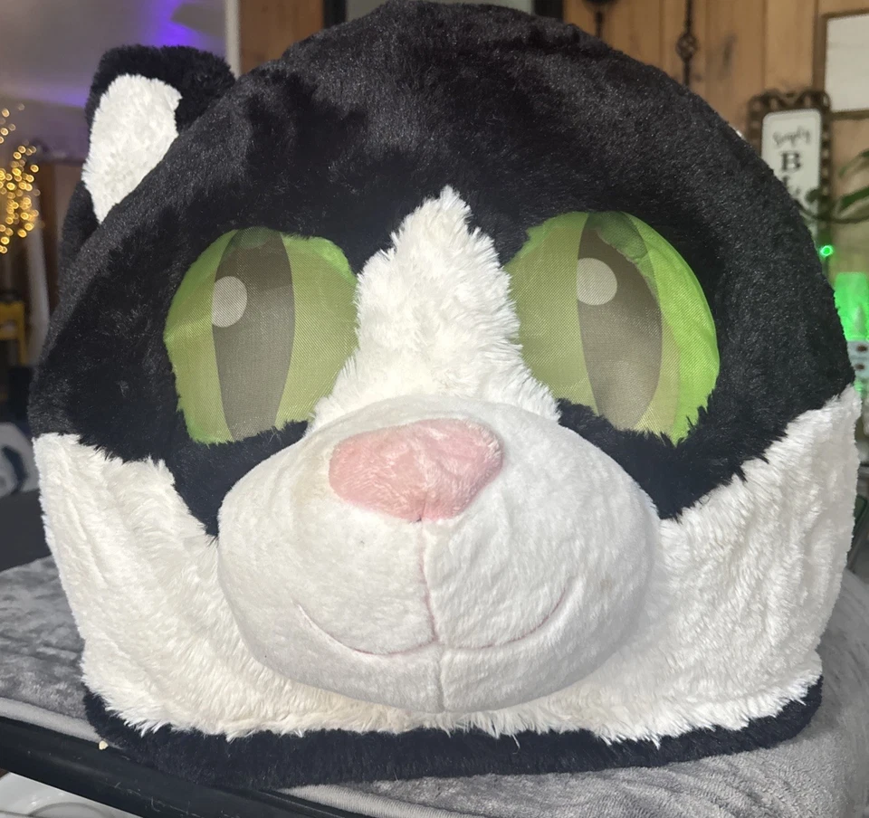 Dee Dee Greeter Head Mask Oversized Plush Cat Halloween Mask - Image 2 of 4
