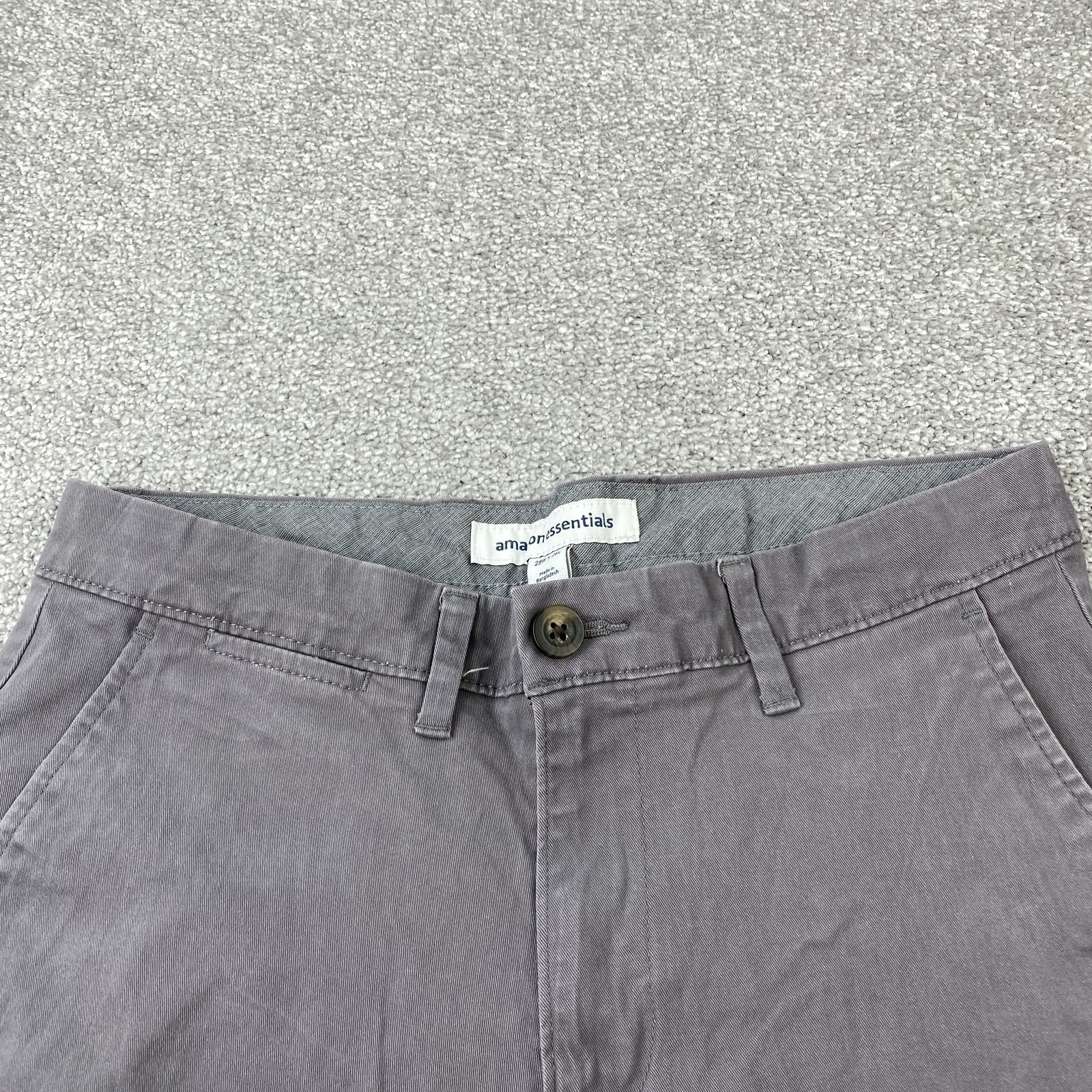Amazon Essentials Athletic Chinos Men's 29x28 Gra… - image 2