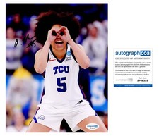Olivia Miles AUTOGRAPH Signed TCU Horned Frogs Basketball 8x10 Photo ACOA