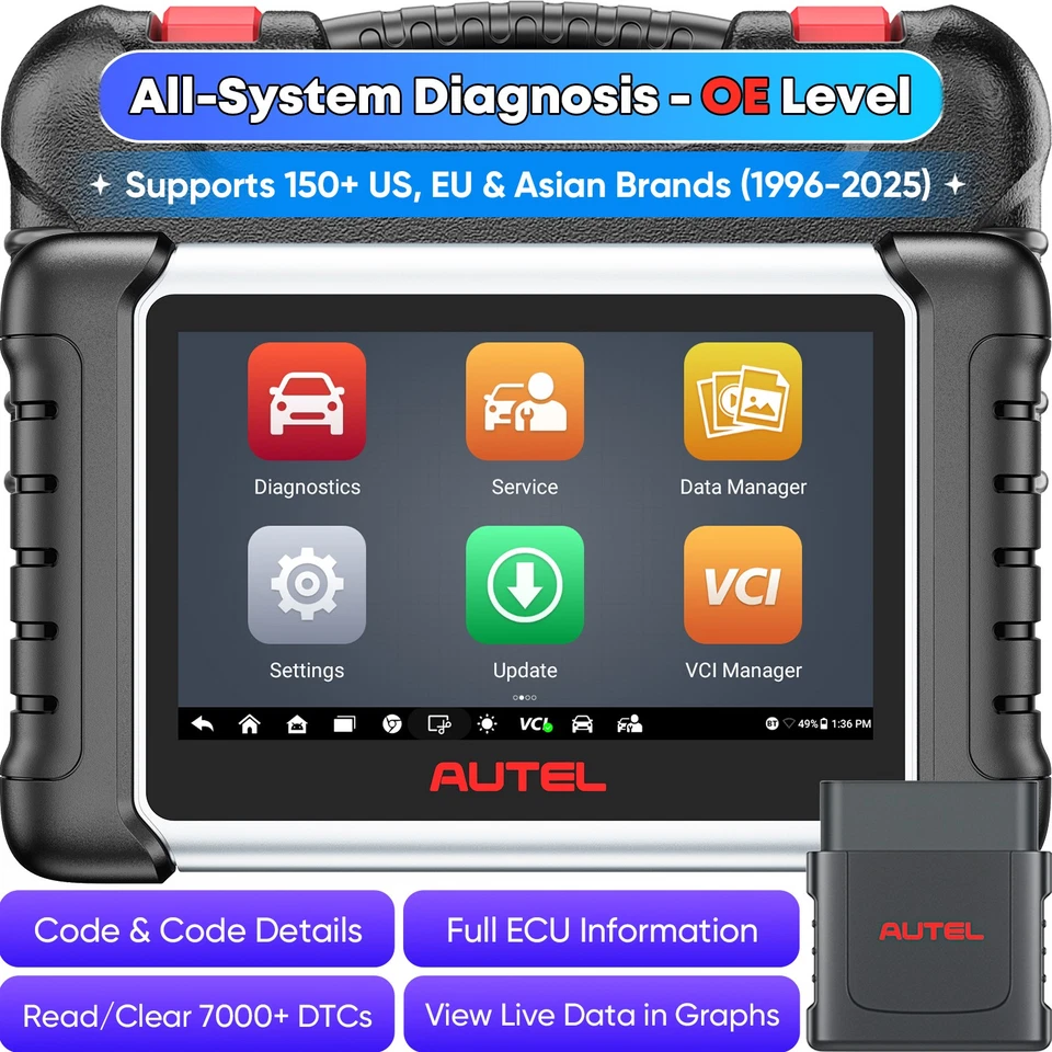 2025 AUTEL MK808BT PRO profi KFZ Diagnosegerät Auto OBD2 Scanner ALLE SYSTEM