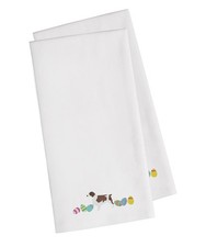 Welsh Springer Spaniel Easter Eggs Embroidered Towel Set of 2 CK1692WHTWE
