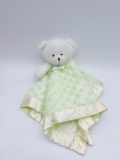 Blankets  Beyond Green Teddy Bear Lovey Security Blanket Minky Dot Baby nursery