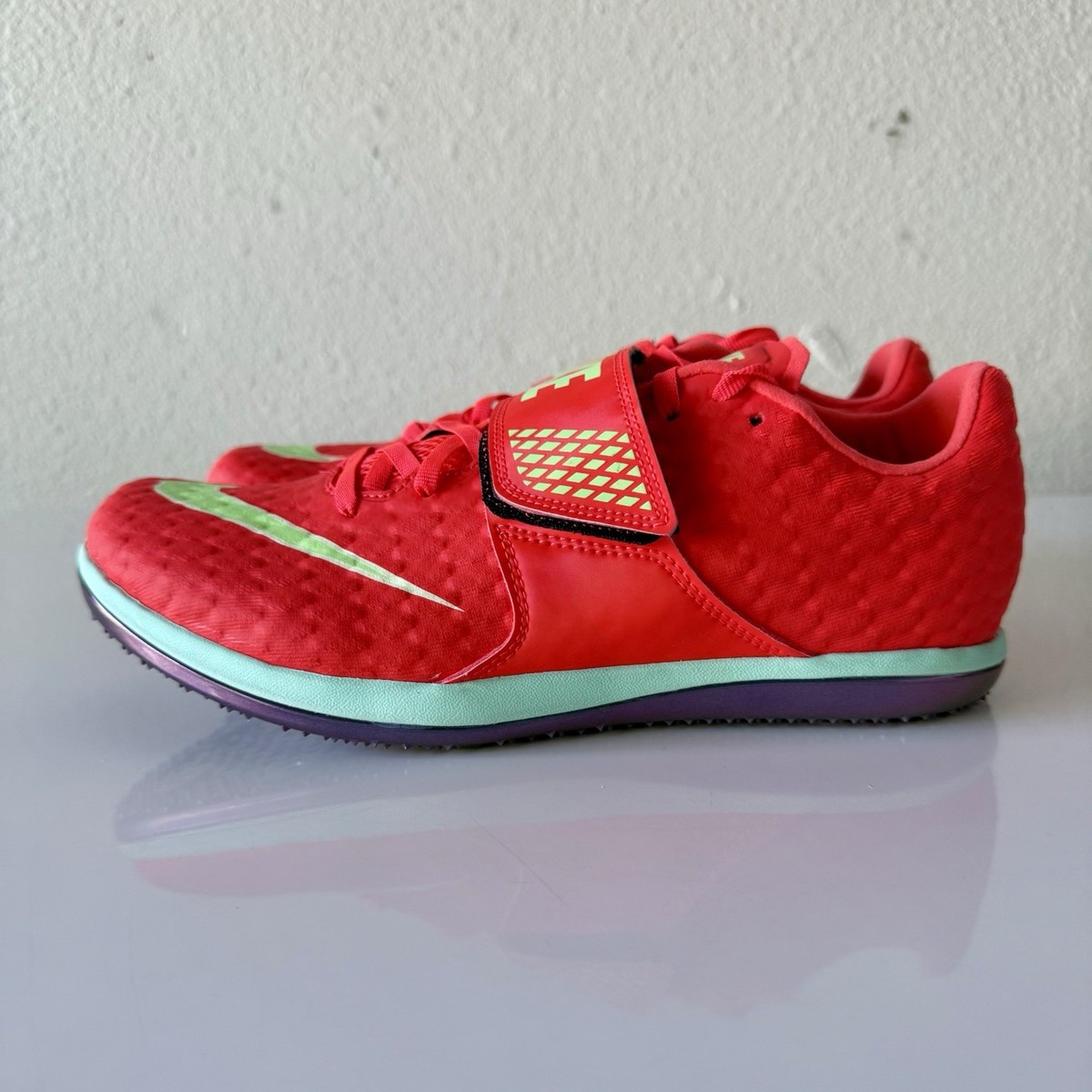 Mens Size Nike High Jump Elite Spikes Track & Field Bright Crimson FZ9636-600 NNike HJ Elite - FZ9636-600 main image 3