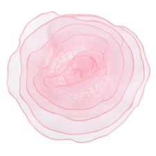 10.6 Inch Large Satin Fabric Flower Brooch, Pink