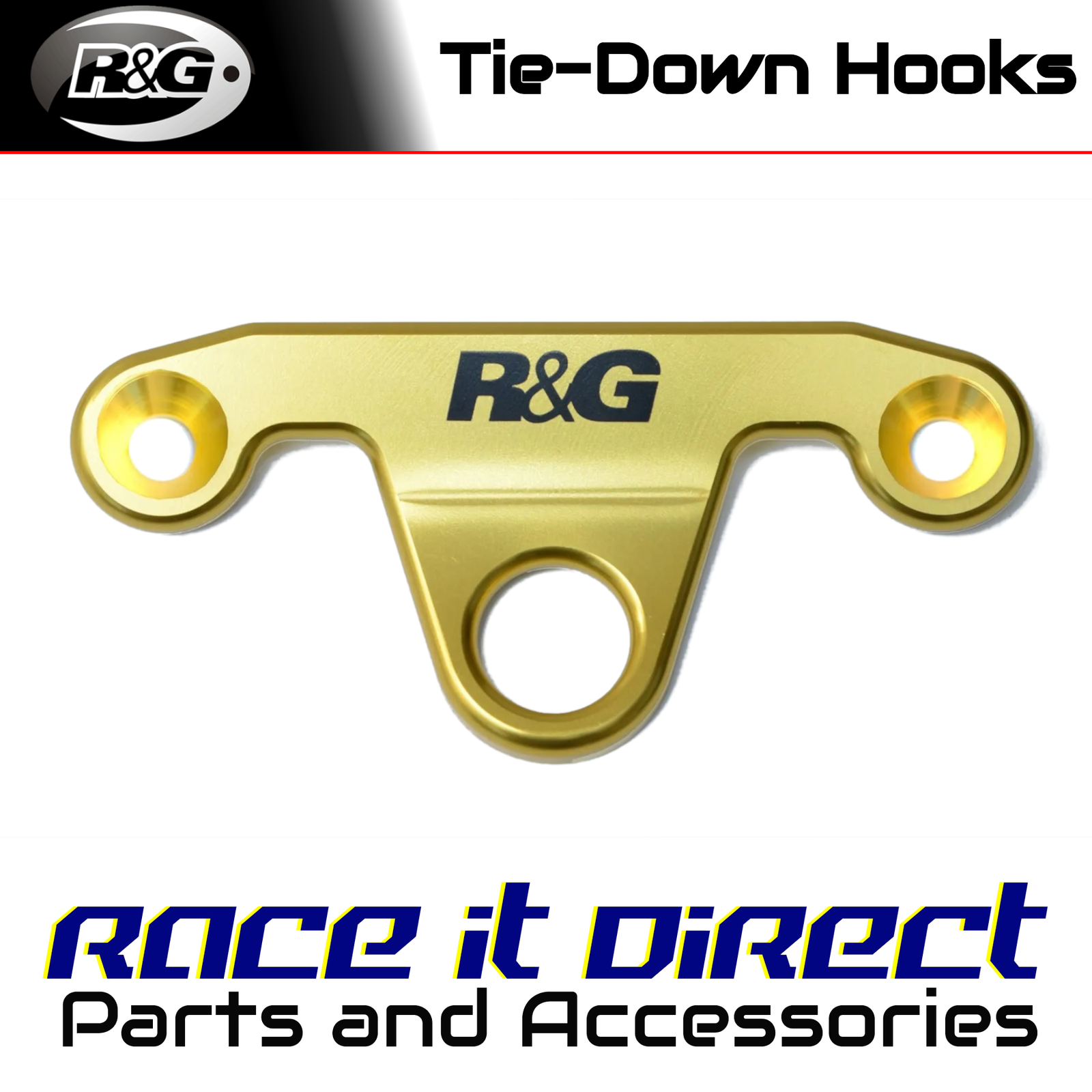 Tie-Down Hooks for Ducati Supersport 2017-2026 Gold R&G