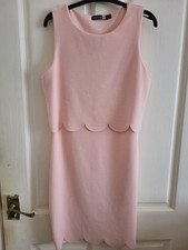 Boohoo Pink Knee Length Dress Size 10