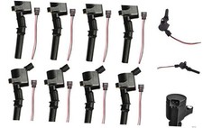 Set of 8 Ignition Coil Pack with Female Connector Plug Harness Compatible