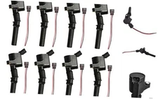 Set of 8 Ignition Coil Pack with Female Connector Plug Harness Compatible