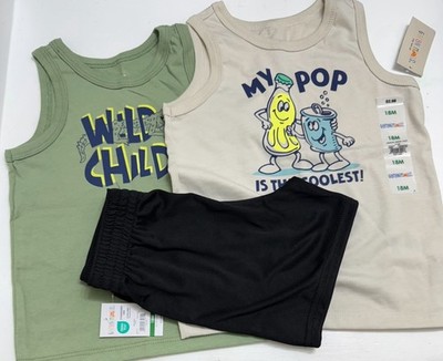Conjunto de ropa de tres piezas para nino talla 18M Multicolor