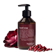 Jean & Len Handseife Pink Pepper & Dark Rose 250 ml vegan sinnlicher