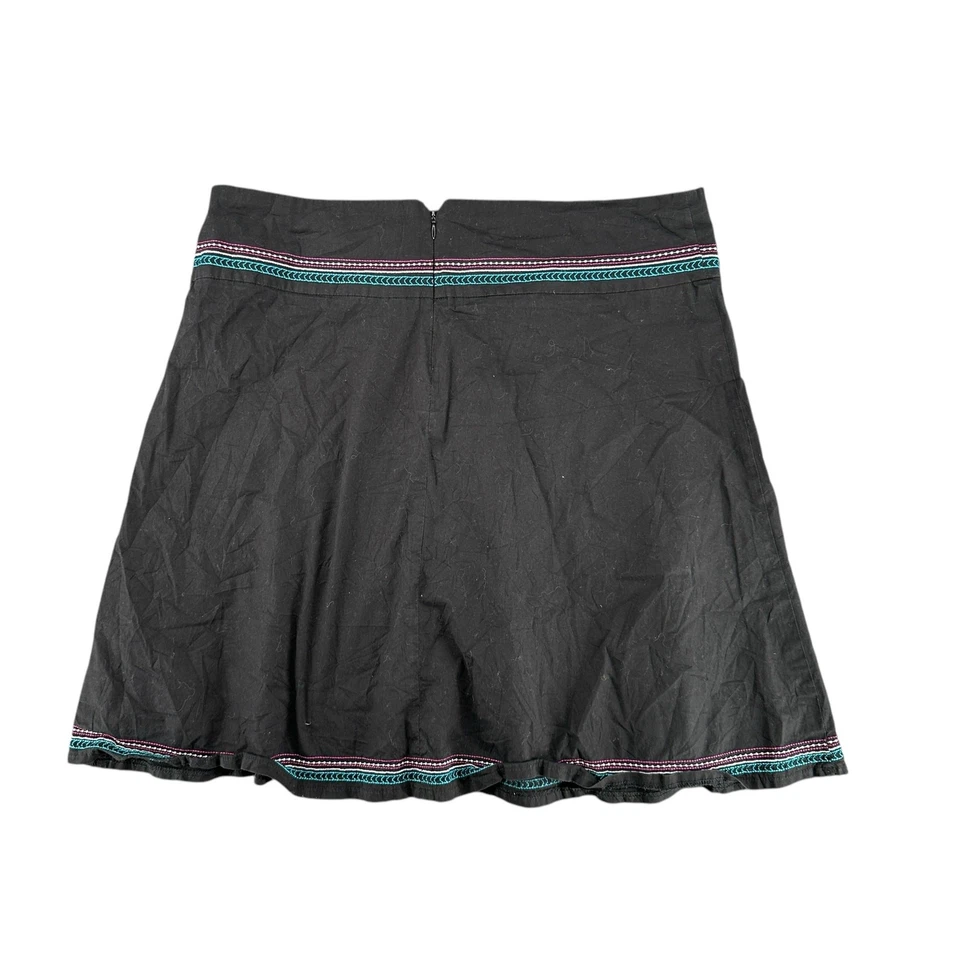 Винтажный Y2K сердце и душа Skater юбка электрический синий розовый цветочный богемное узор 13  - Изображение 3 из 4