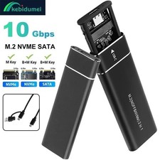 M.2 NVMe/NGFF SATA SSD to USB3.1 External SSD Reader Converter Adapter Enclosure