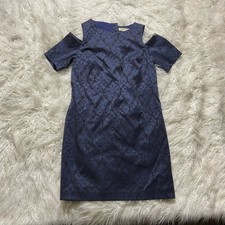 Michael Kors Paisley Cold Shoulder Shift Dress