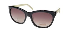 NEW FLOWER 1003 SOPHIE SUNGLASSES BLACK OVAL 001 55-18-135 PLASTIC WOMENS