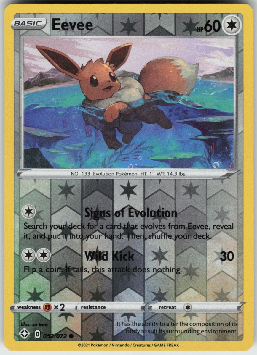 PO-06 Reverse Holo Eevee 052/072 Common Shining Fates | eBay
