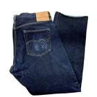 Flat Head 3002XXX Jeans Mens 36x29 Dark Indigo Japan Selvedge Denim Button Fly