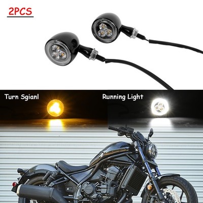 2X LED Turn Signal DRL Blinker Light Indicator For Honda Rebel 250 300 500 1100