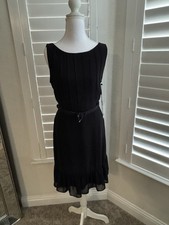 karl lagerfeld Elegant black dress with a Belt